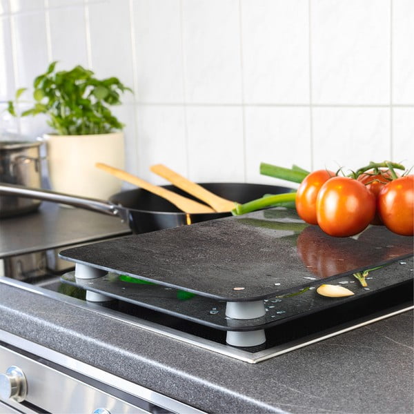 Plošča za štedilnik iz kaljenega stekla v kompletu 2 kos 52x30 cm Rosemary - Maximex-image-1