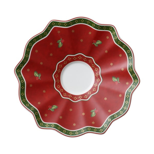 Rdeč porcelanast božični krožnik Toy´s Delight Villeroy&Boch