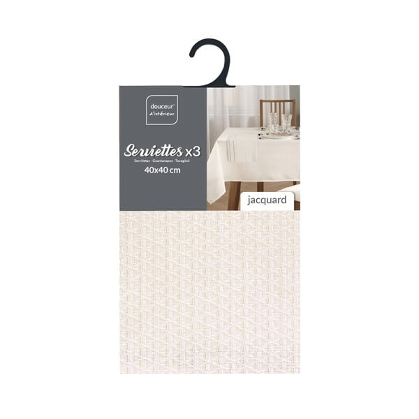 Prtički v kompletu 3 ks 40x40 cm Stella – douceur d'intérieur-image-1