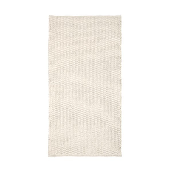 Kremno bel ročno tkan tekač iz mešanice bombaža 70x140 cm Mascarell – Kave Home