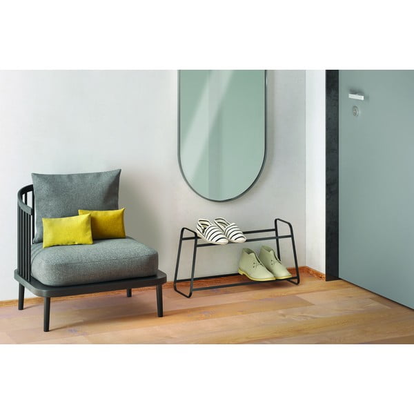 Črno stojalo za čevlje Metaltex Derby-image-1