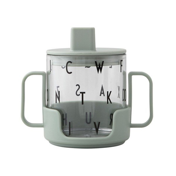 Zelen otroški lonček Design Letters Grow With Your Cup