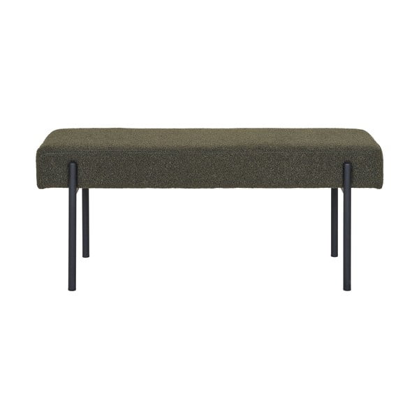 Temno zelena klop iz tkanine bouclé Swindon – House Nordic