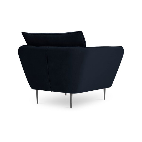 Temno moder žametni fotelj Mazzini Sofas Acacia-image-4