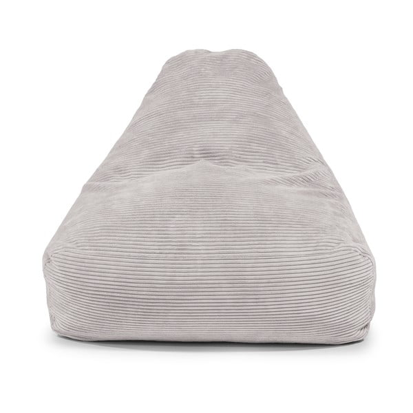 Temno siva vreča za sedenje iz rebrastega žameta Snug 100 – SLOWDOWN-image-1