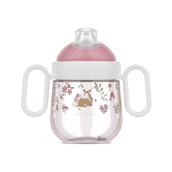 Svetlo rožnata plastična otroška skodelica 200 ml Fairy Garden – Mepal-image-3