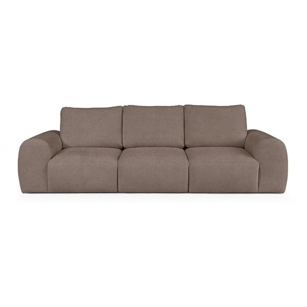 Rjava sedežna garnitura iz tkanine bouclé 287 cm Mirel – Rodier