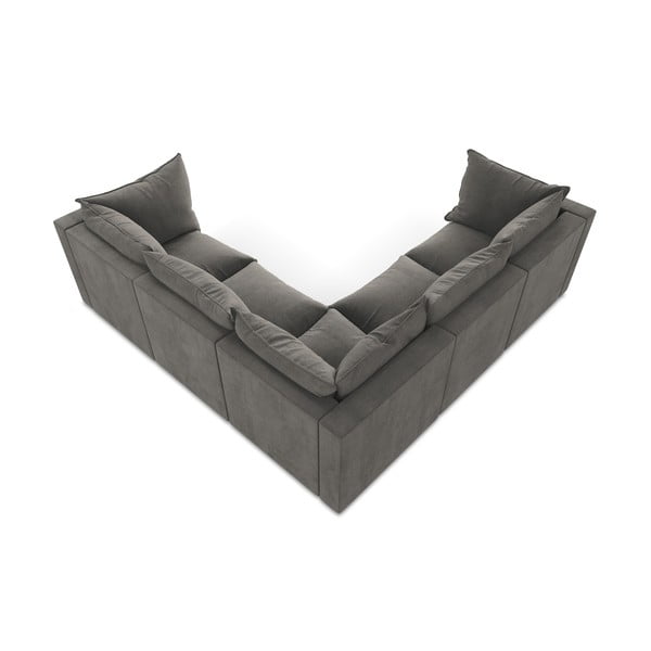 Temno siva kotna sedežna garnitura Manao – Makamii-image-3