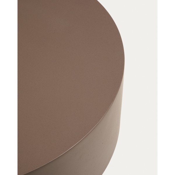 Betonska okrogla vrtna klubska mizica ø 60 cm Garbet – Kave Home-image-3