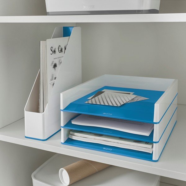 Belo-moder namizni predalnik Leitz WOW-image-1