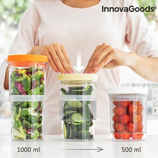 Nastavljive posode za shranjevanje InnovaGoods, 3 kosi-image-2