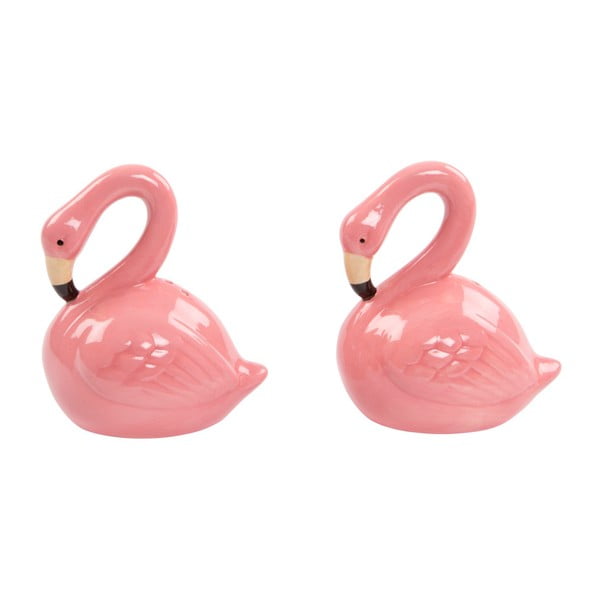 Sass & Belle Tropical Flamingo posodica za sol in poper