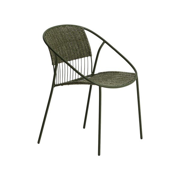 Temno zelen vrtni stol Atrani – Kave Home