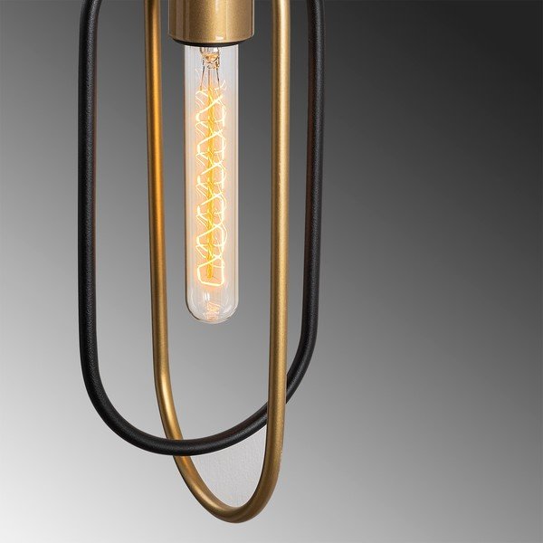 Črna/zlata stenska svetilka Cerco – Opviq lights-image-4