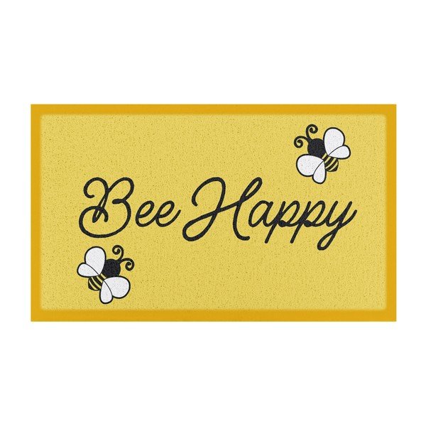 Predpražnik iz PVC-ja 60x90 cm Bee Happy – Artsy Doormats-image-2