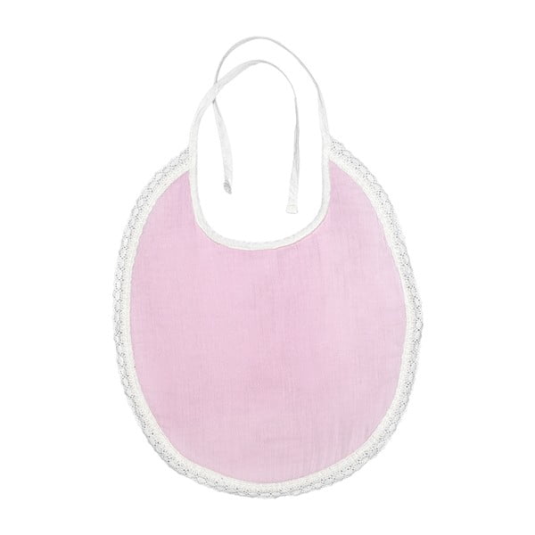 Roza muslinski slinček Kindsgut Paris