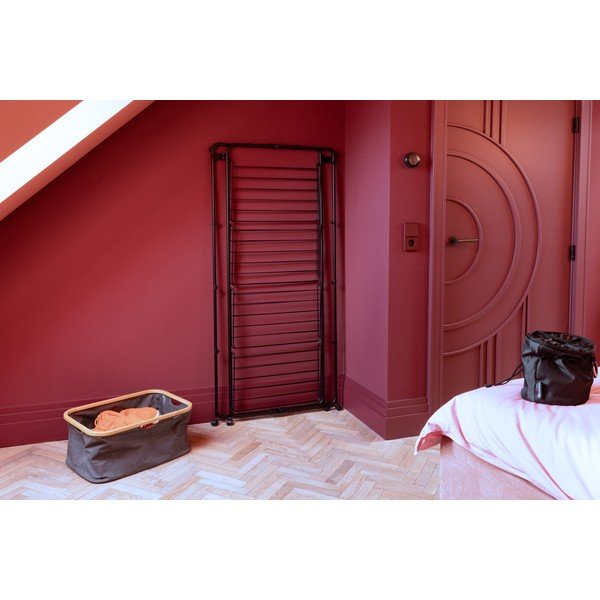 Mat črno stojalo za sušenje perila 30 m HangOn Tower – Brabantia-image-1