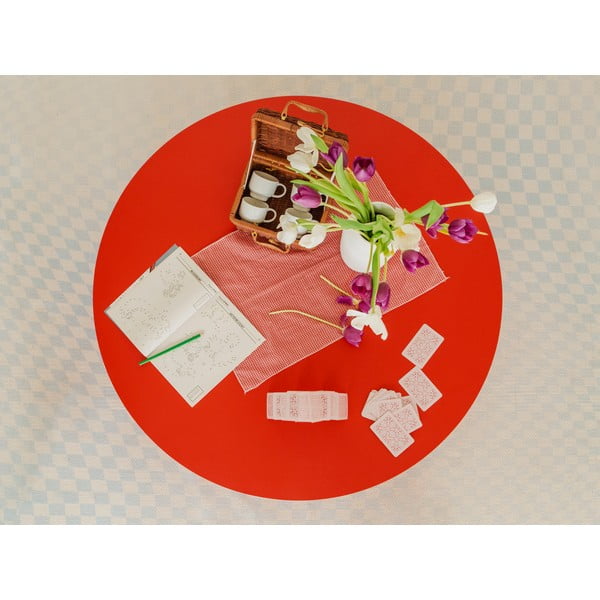 Rdeča okrogla mizica ø 100 cm Pausa – Really Nice Things-image-3