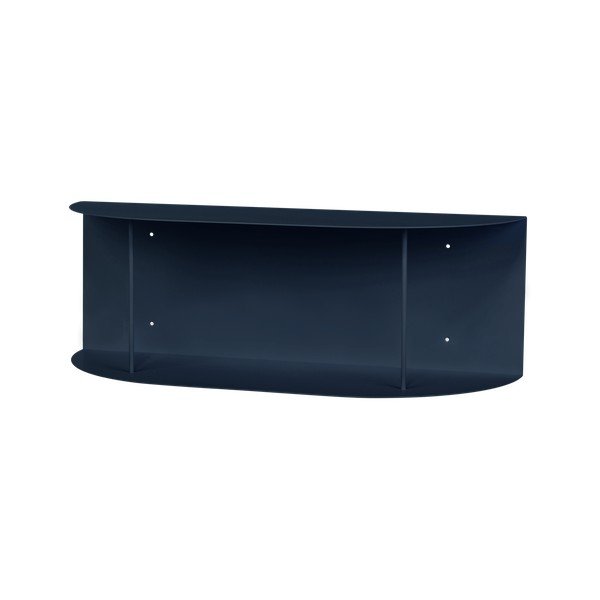 Temno modra večnivojska kovinska polica 60 cm Lina – noo.ma