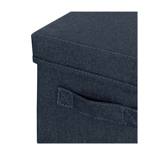 Temno sive tekstilne škatle za shranjevanje v kompletu 2 ks s pokrovom 19x28.5x16 cm – Leitz-image-2