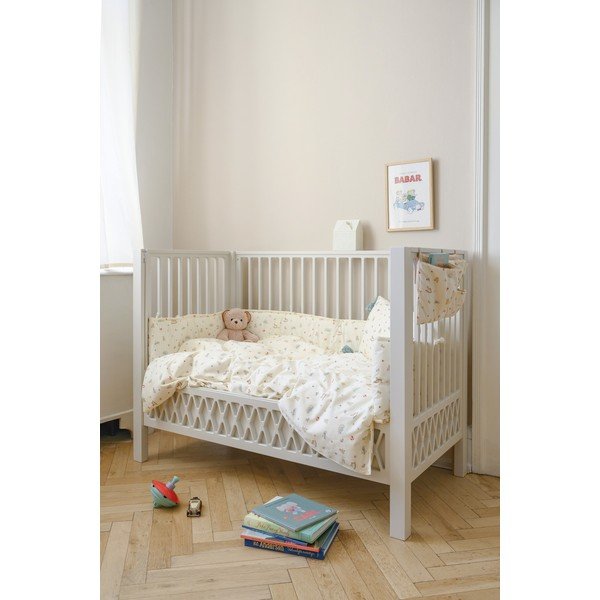 Svetlo rumena otroška posteljnina za otroško posteljico iz organskega bombaža 100x140 cm Vintage Toys – Cam Cam Copenhagen-image-3