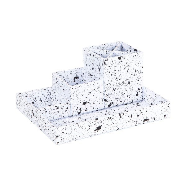 4-delni črno-beli namizni organizator Bigso Box of Sweden Lena