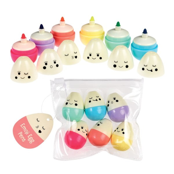 Komplet 6 markerjev Rex London Emoji Egg-image-2