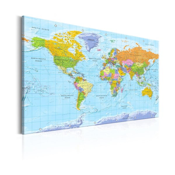 Stenski zemljevid sveta Bimago Orbis Terrarum, 90 x 60 cm-image-2
