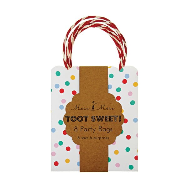 Darilne vrečke v kompletu 8 ks 13x8 cm Spotty – Meri Meri-image-2