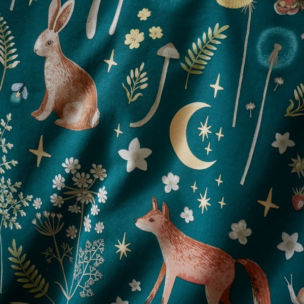 Temno zelena posteljnina za zakonsko posteljo 200x200 cm Enchanted Twilight – Catherine Lansfield-image-4