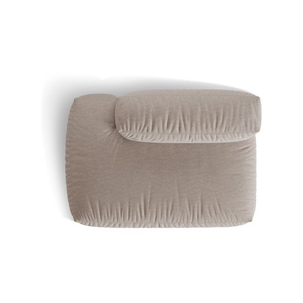 Bež modul za sedežno garnituro (levi kot) Martina – Micadoni Home-image-3