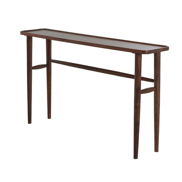 Rjava stranska mizica iz masivne akacije 30x140 cm Qiano – Light & Living-image-2