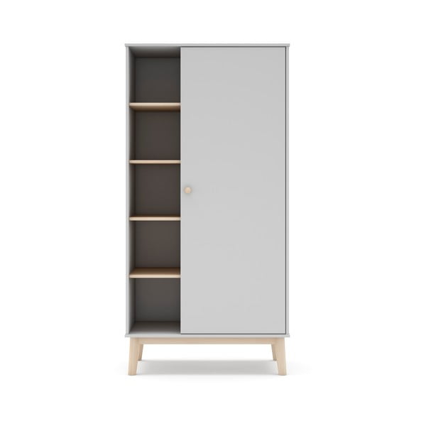 Bela otroška garderobna omara 90x181 cm Esteban – Marckeric-image-3