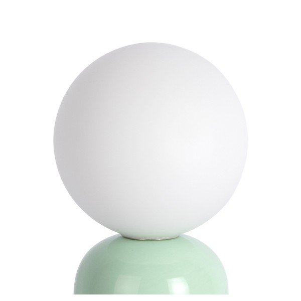 Mentolno zelena/rjava keramična namizna svetilka (višina 26 cm) Firenze Pellet – Leitmotiv-image-3
