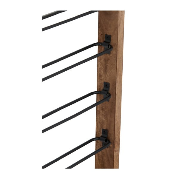 Rjavo stensko držalo za vino za 6 steklenic Sorrento – Light & Living-image-3