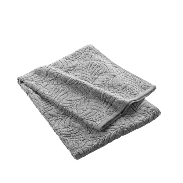 Siva bombažna brisača iz frotirja 70x130 cm Madeira – douceur d'intérieur