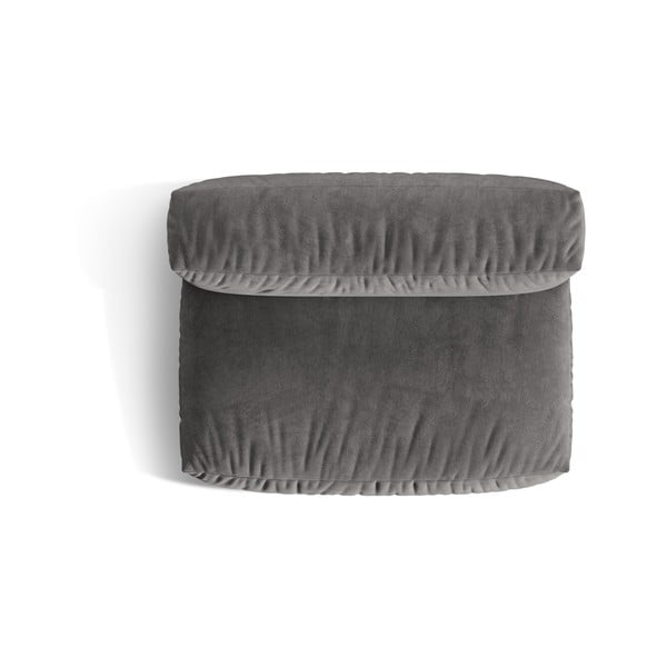 Siv žameten modul za sedežno garnituro (sredinski modul) Martina – Micadoni -image-3