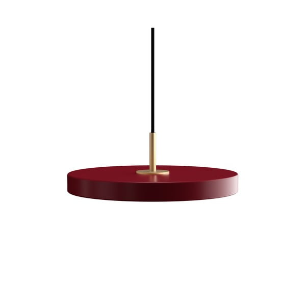 Rdeča LED viseča svetilka s kovinskim senčnikom ø 31 cm Asteria Mini – UMAGE