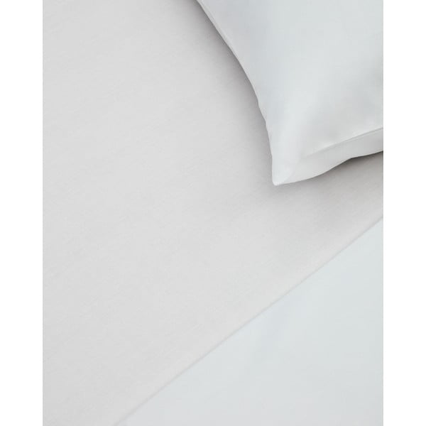 Bela napenjalna rjuha iz bombažnega perkala 90x200 cm Teia – Kave Home-image-2