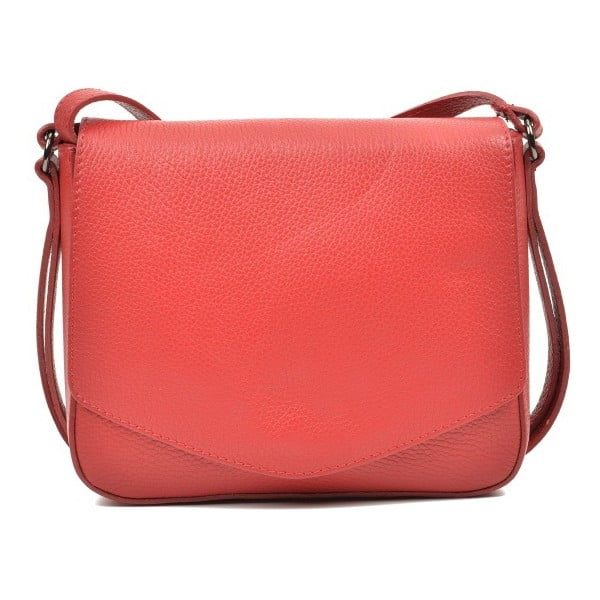 Rdeča usnjena torbica Carla Ferreri Metelo