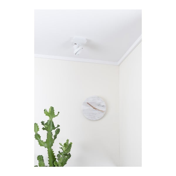 Bela stenska marmorna ura Zuiver Marble Time-image-2