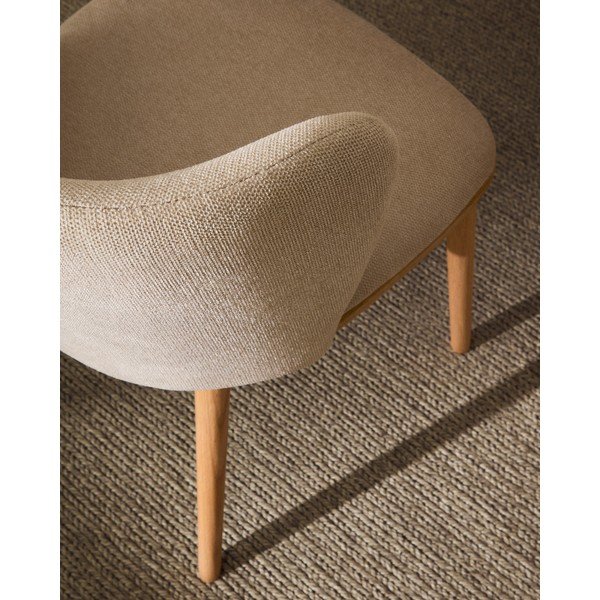 Bež oblazinjen jedilni stol Ciselia – Kave Home-image-2