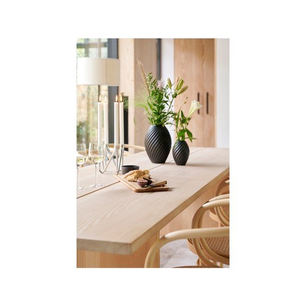 Vaza iz črnega porcelana Morsø River, višina 16 cm-image-1