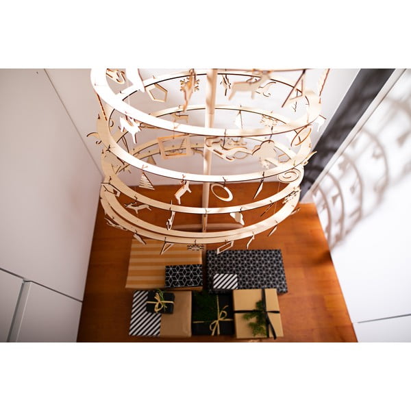 Komplet 10 lesenih božičnih okraskov Spira Medium-image-3