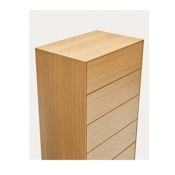 Visoka komoda v hrastovem dekorju 60x114 cm Vedrana – Kave Home-image-3