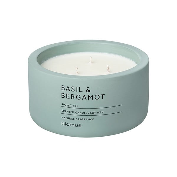 Dišeča sveča iz sojinega voska čas gorenja 25 h Fraga: Basil & Bergamot – Blomus