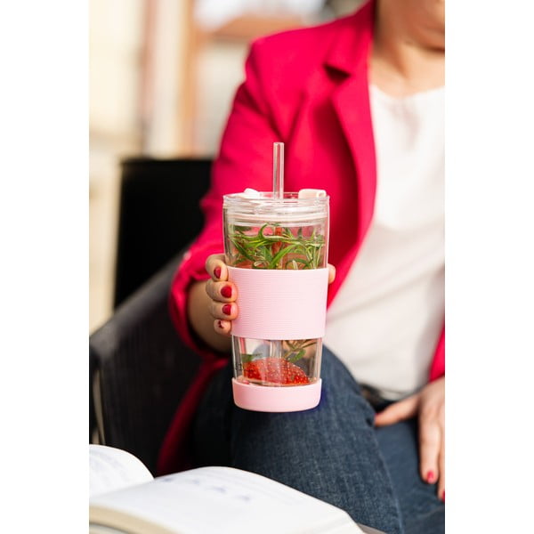 Rožnat termo lonček 600 ml Fuori – Vialli Design-image-2