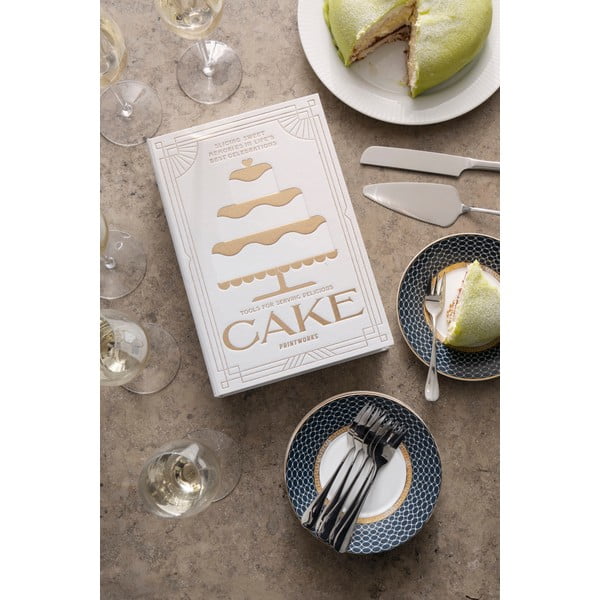 Bele/v srebrni barvi desertne vilice v kompletu iz nerjavečega jekla The Essentials Cake Tools – Printworks-image-1