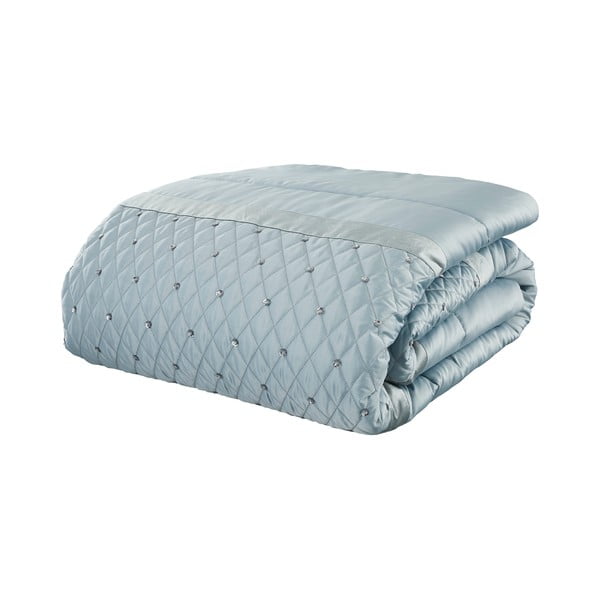 Modro pregrinjalo iz mikrosatena 240x260 cm Sequin Cluster – Catherine Lansfield-image-2