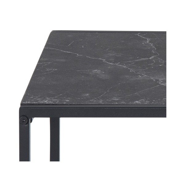 Črne kavne mizice v kompletu 2 kosov 50x50 cm Infinity - Actona-image-4